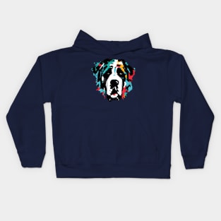 Saint Bernard Alpine Spaniel Poster Art Kids Hoodie